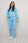 Lifetime Anna collegegenser med puffermer aqua.