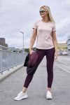 Active Sport Bergen treningstights med lomme burgunder.