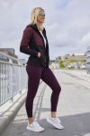 Active Sport Bergen treningstights med lomme burgunder.