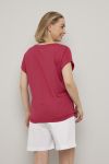 Kirsten t - shirt mørkerosa