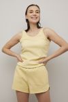 Tina rib top lysegul