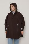 Vestland poncho Brun
