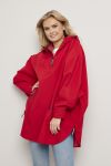 Vestland poncho Rød