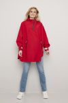 Vestland poncho Rød