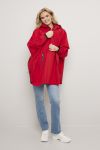 Vestland poncho Rød