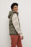 Lightweight vest med hette oliven.