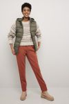Lightweight vest med hette oliven.