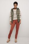 Lightweight vest med hette oliven.