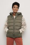 Lightweight vest med hette oliven.