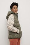 Lightweight vest med hette oliven.