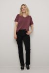 Modal t -shirt bordeaux.