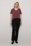 Modal t -shirt bordeaux.