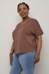 Modal t -shirt brun.