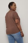 Modal t -shirt brun.