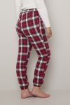 Pyjamasbukse i flanell Rød-gull