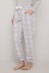 Pyjamasbukse i flanell Lilla