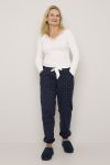 Pyjamasbukse i flanell Marine