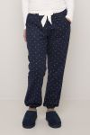 Pyjamasbukse i flanell Marine