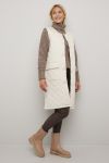 Quiltet vest sand.