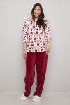 Fleece pyjamas rød.