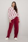 Fleece pyjamas rød.