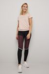 Livarden vintertights sort/burgunder.