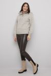 Hellen zip  pullover beige.