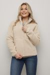 Longyearbyen Fleecejakke dame beige.