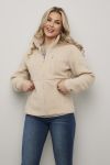Longyearbyen Fleecejakke dame beige.