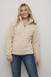 Longyearbyen Fleecejakke dame beige.