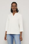 Bluse med knapper Britney Offwhite