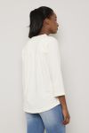 Bluse med knapper Britney Offwhite