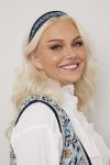 Hårbøyle Emilie Blå mønstret