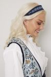 Hårbøyle Emilie Blå mønstret