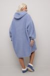 Mega hoodie dame Blå