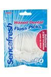Sencefresh Mint Waxed Floss Picks 50pk mint