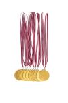 Sjokolademedaljer med bånd sjokolade