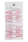 Hårspenner barn 6pk rosa