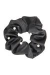 Scrunchie med perler sort