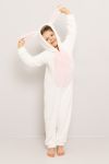 Jumpsuit hare med lange ører barn Hvit