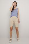 Biker shorts Monument beige.