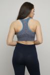 Active Sport seamless sports-bh blåmelert