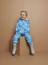 Jumpsuit i fleece Snow Blå