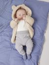 Fleecejakke med fòr Teddy Beige