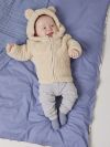 Fleecejakke med fòr Teddy Beige