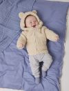 Fleecejakke med fòr Teddy Beige