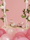 Glitter  sandal med hel Rosa