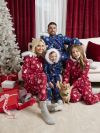 Crazy Christmas Snowflake jumpsuit blå.