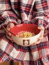 Skåler 4pk Hygge Rød-hvit