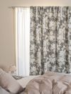 Gardin 130x160cm Blackout Flora Mørk beige